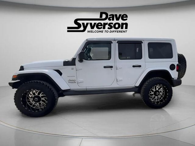 Used 2018 Jeep Wrangler Unlimited Sahara with VIN 1C4HJXEG8JW315853 for sale in Albert Lea, Minnesota